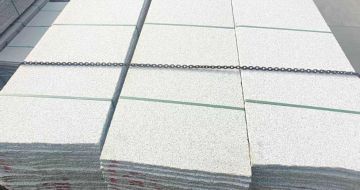 宿州芝麻白毛板，石材毛板