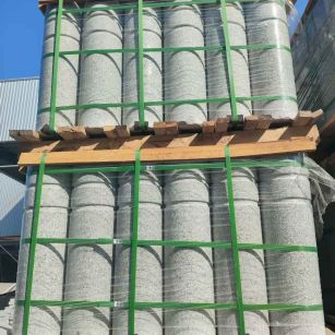 宿州挡车柱芝麻白 挡车石