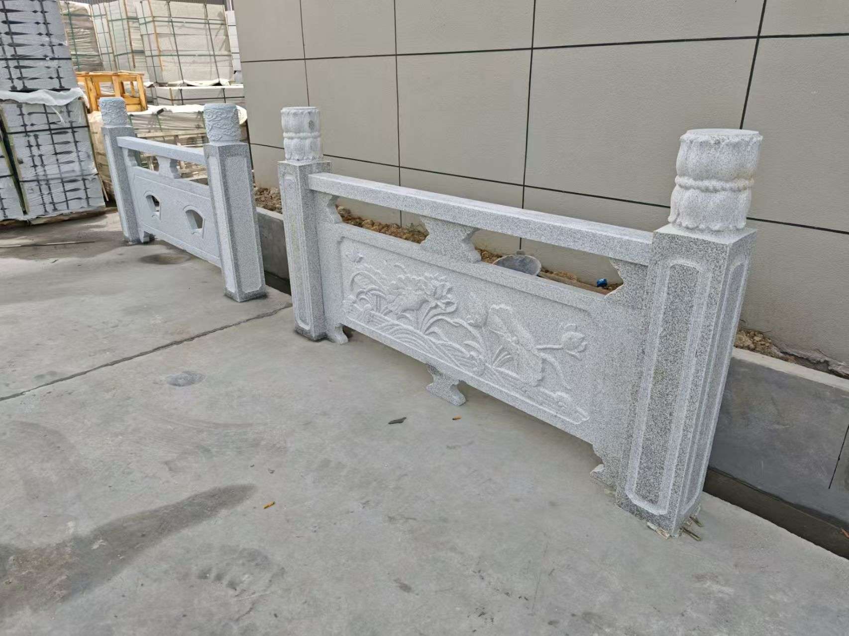 宿州芝麻白河道栏杆 石材栏杆