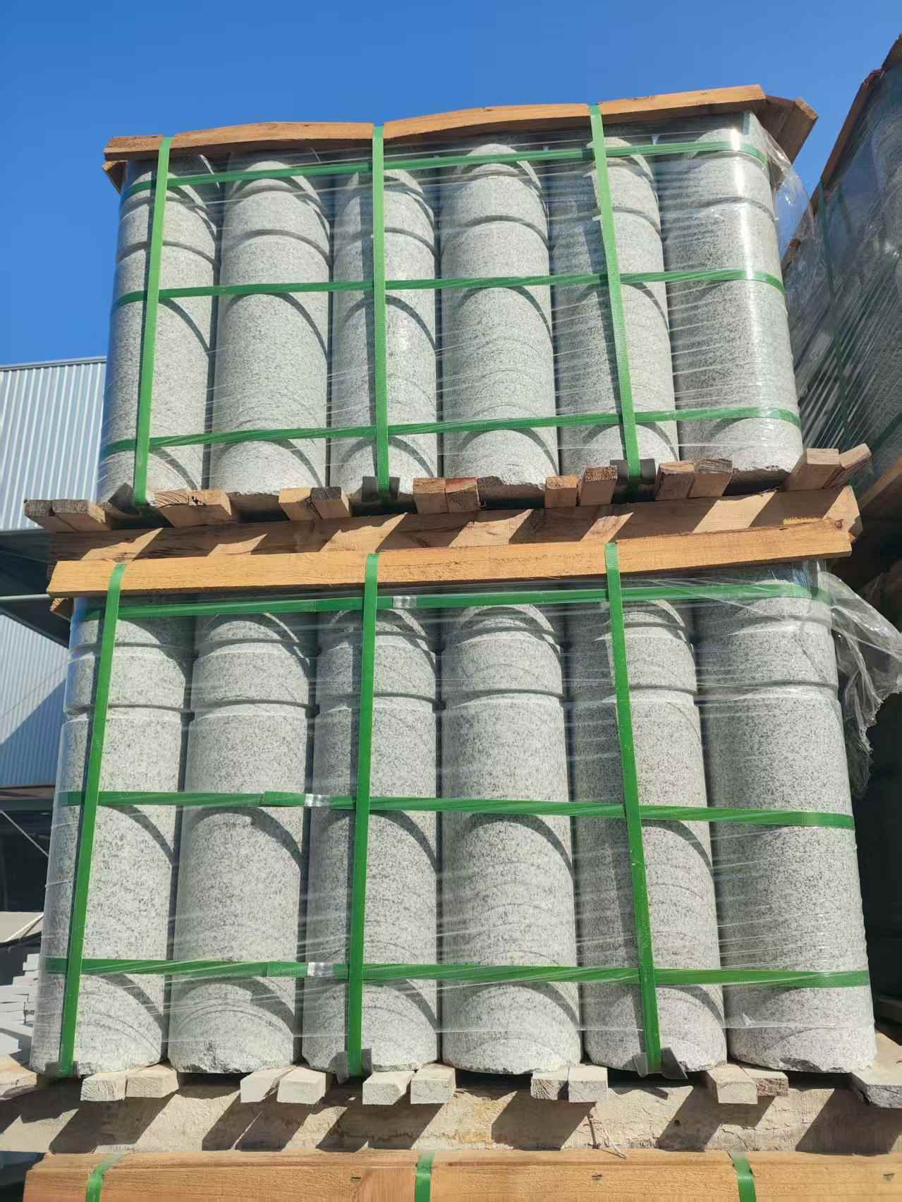 宿州挡车柱芝麻白 挡车石