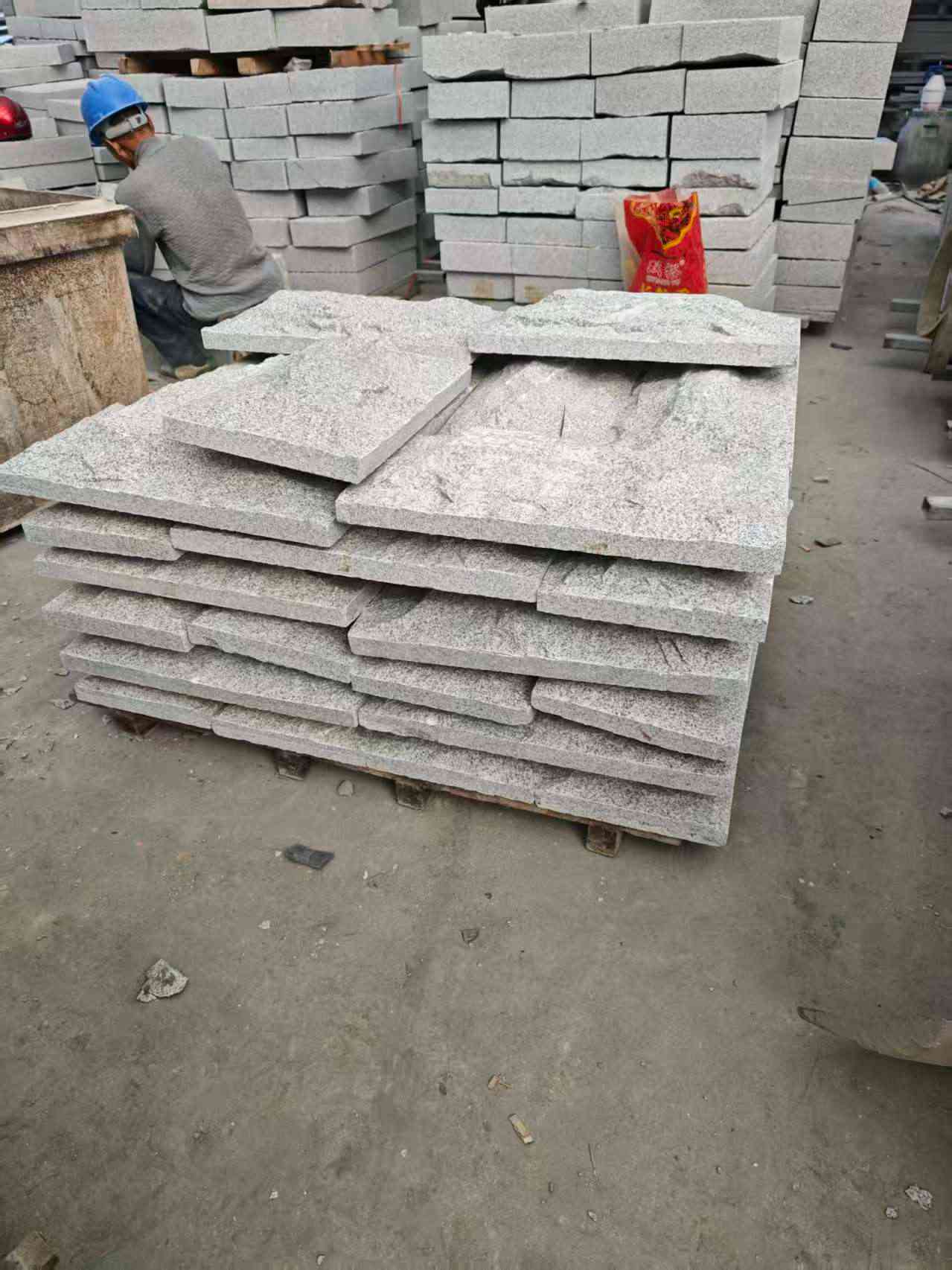 宿州芝麻白蘑菇石，自然面